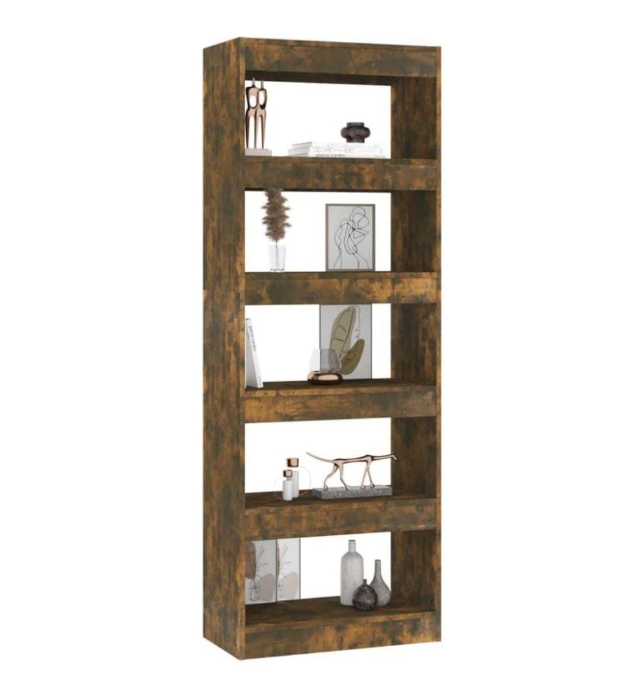 Bücherregal/Raumteiler Räuchereiche 60x30x166 cm Holzwerkstoff