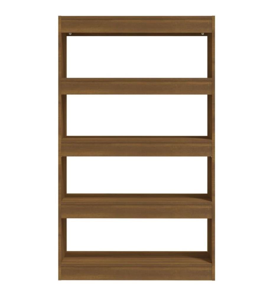 Bücherregal/Raumteiler Braun Eiche 80x30x135 cm Holzwerkstoff