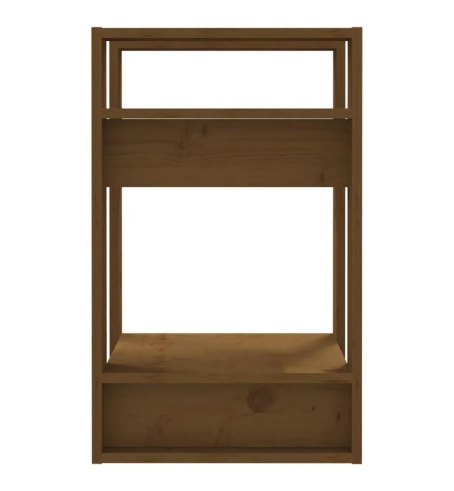 Bibliothèque/Cloison Marron miel 41x35x57 cm Pin solide