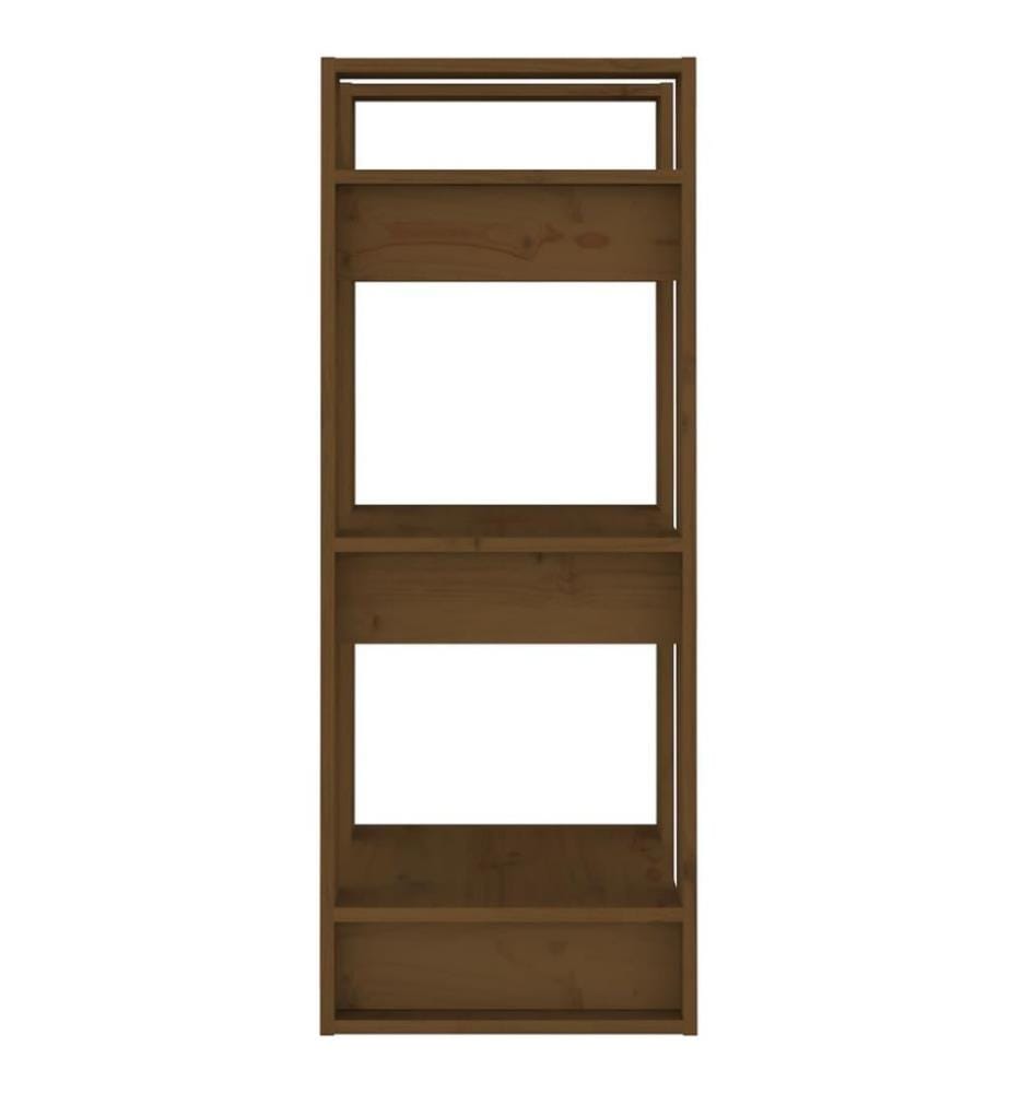 Bücherregal/Raumteiler Honigbraun 41x35x91 cm Massivholz