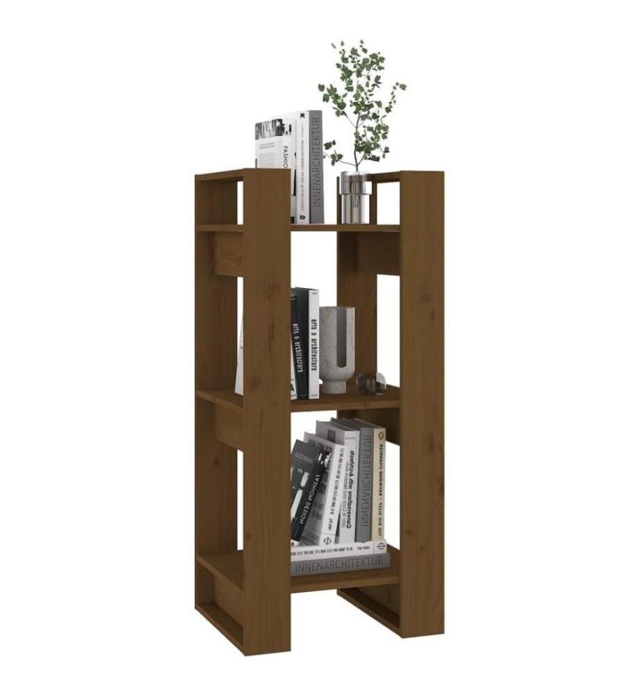 Bücherregal/Raumteiler Honigbraun 41x35x91 cm Massivholz