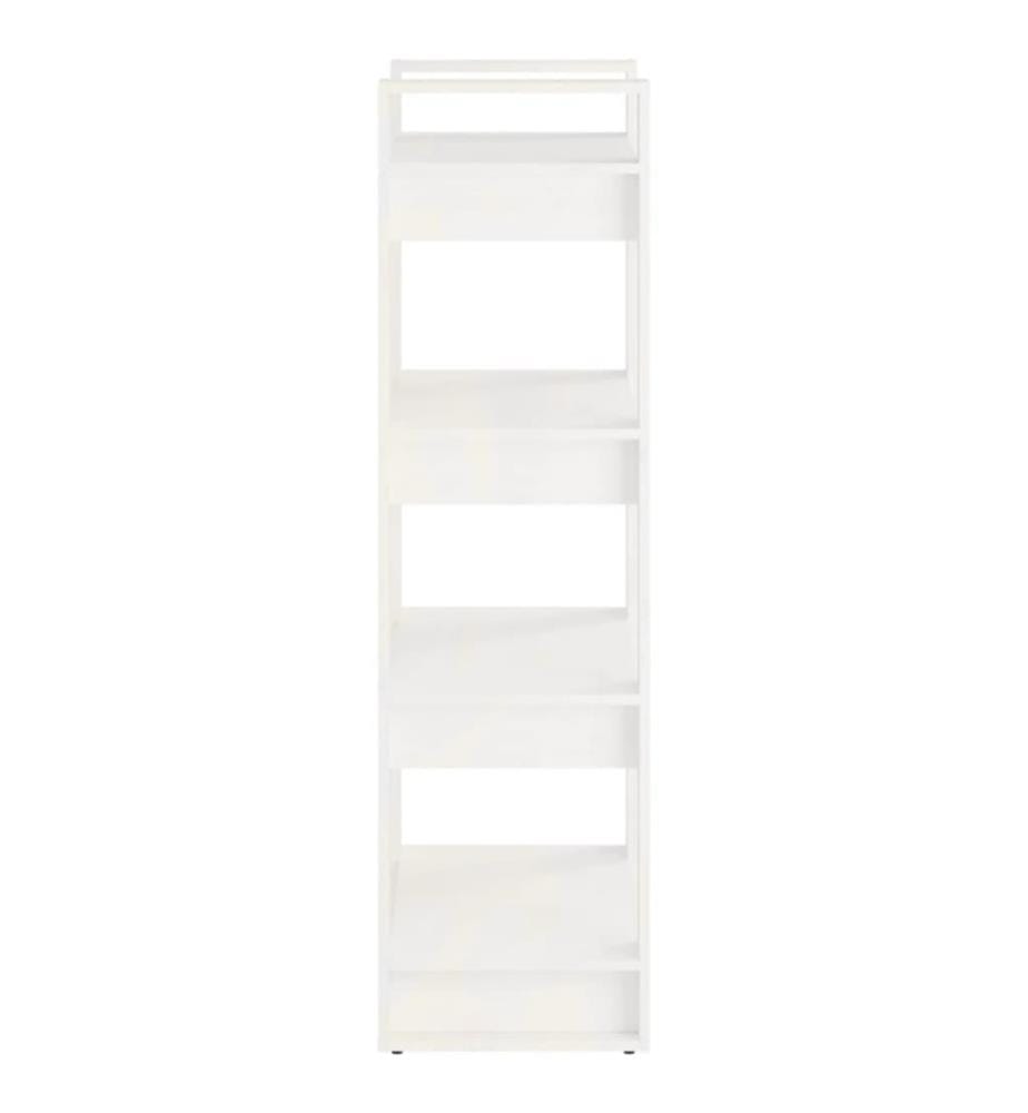 Bibliothèque/Séparateur de pièce Blanc 60x35x125 cm Bois massif