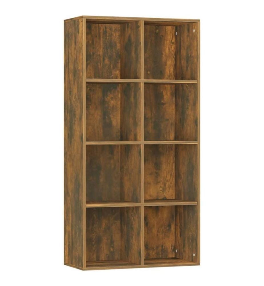 Bibliothèque/Buffet Chêne fumé 66x30x130 cm Bois d'ingénierie