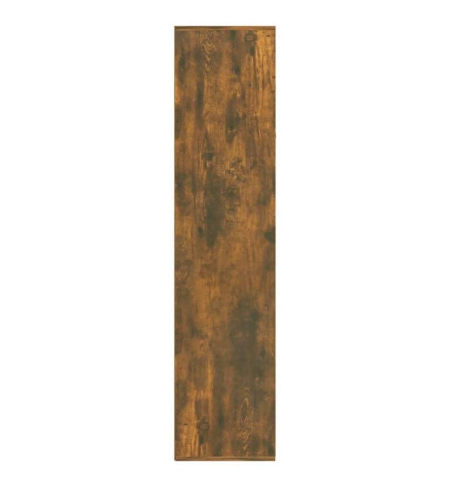 Bibliothèque/Buffet Chêne fumé 66x30x130 cm Bois d'ingénierie