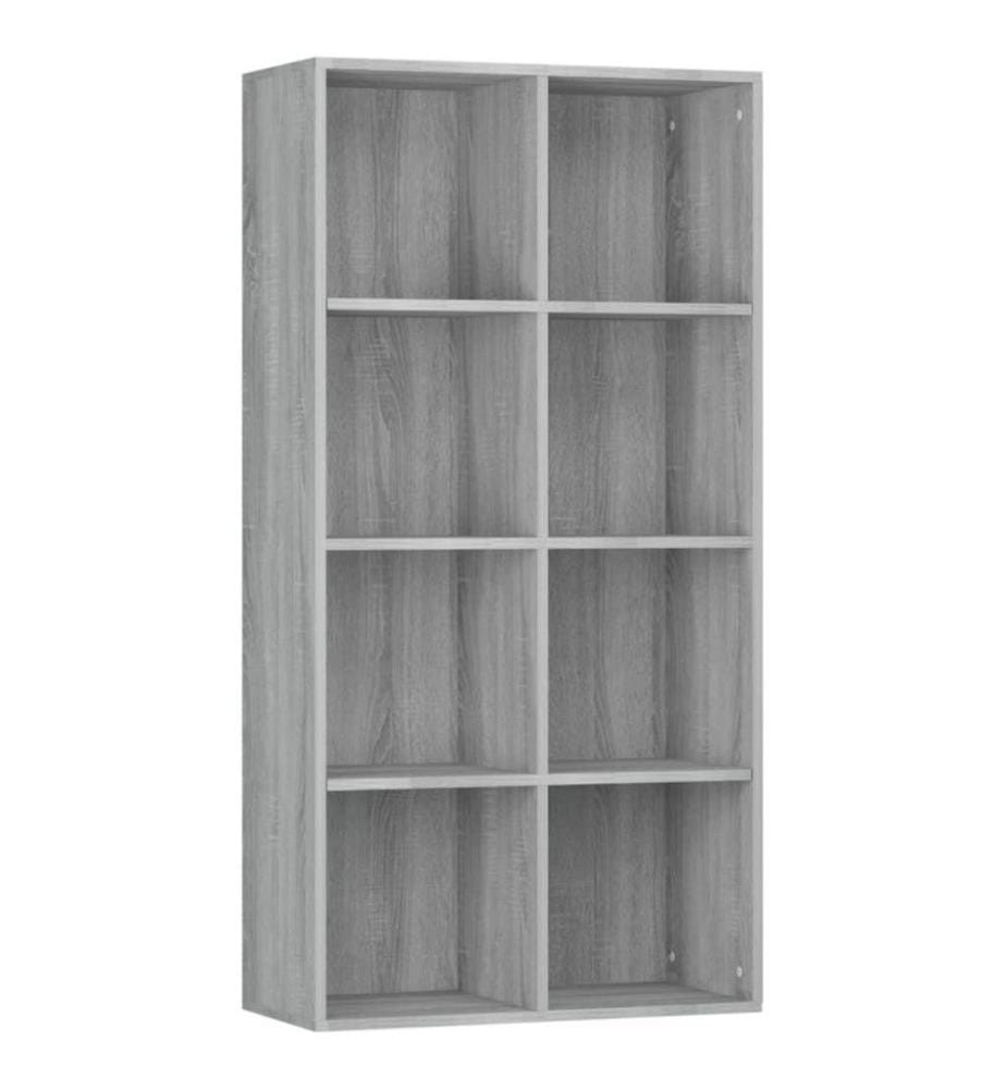 Bibliothèque/Buffet Sonoma gris 66x30x130 cm Bois d'ingénierie