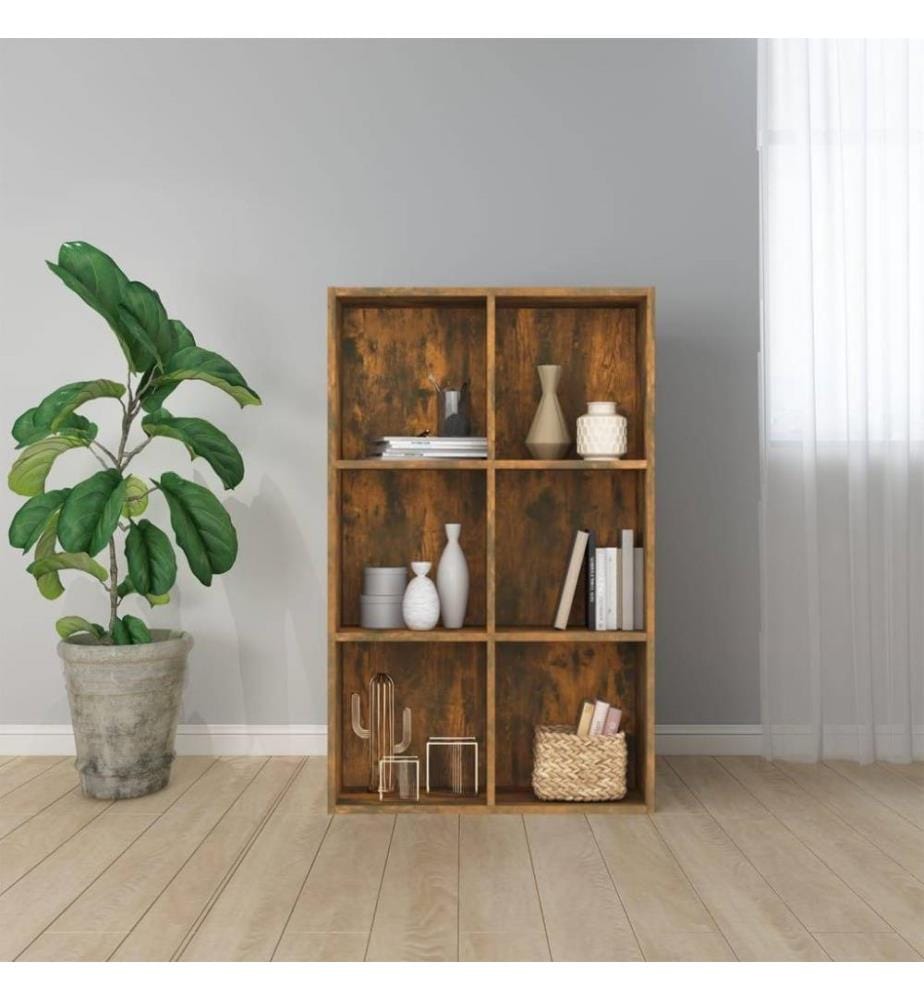Bücherregal/Sideboard Räuchereiche 66x30x98 cm Holzwerkstoff