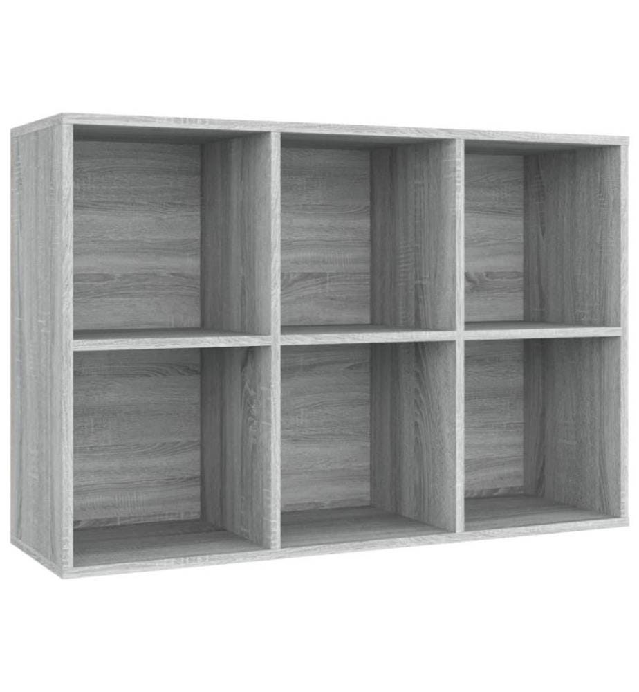 Bücherregal/Sideboard Grau Sonoma 66x30x98 cm Holzwerkstoff