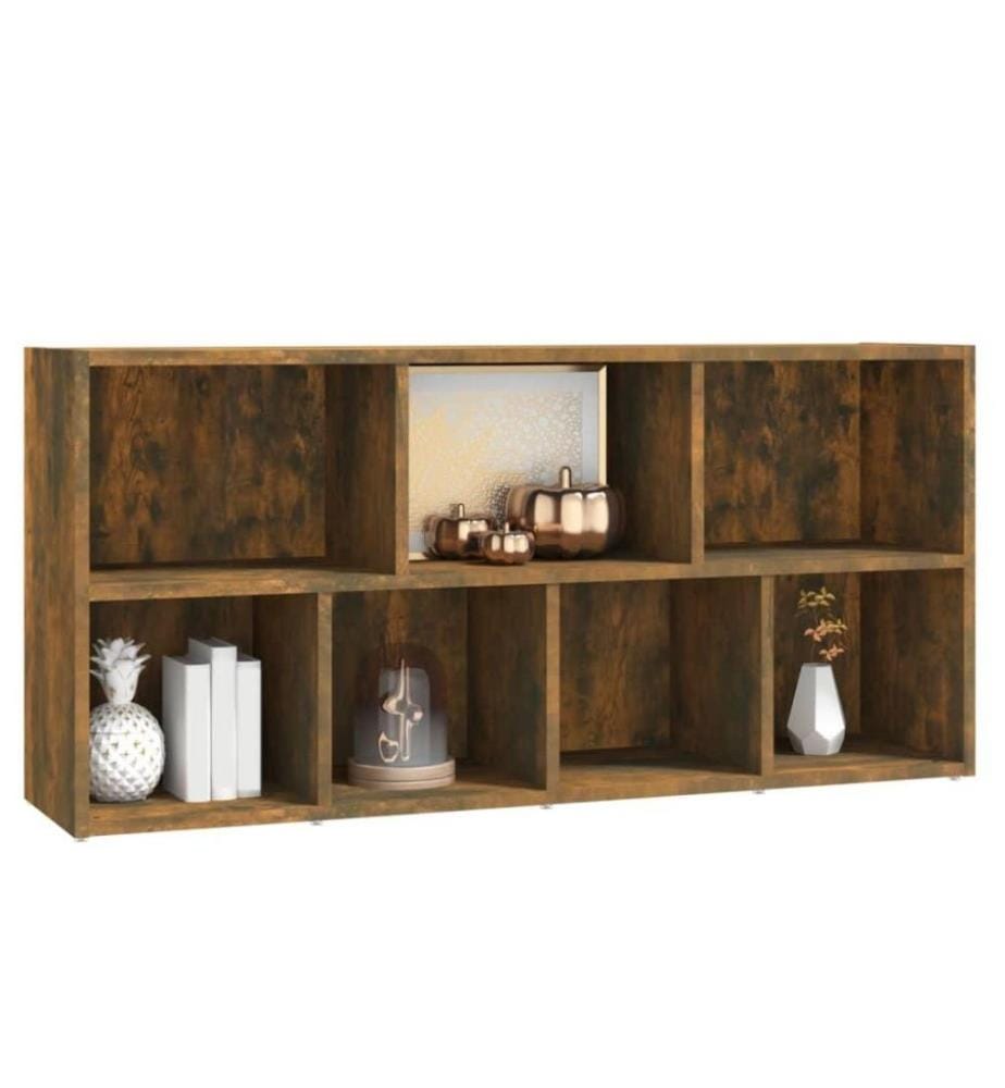 Armoire à livres Chêne fumé 50x25x106 cm
