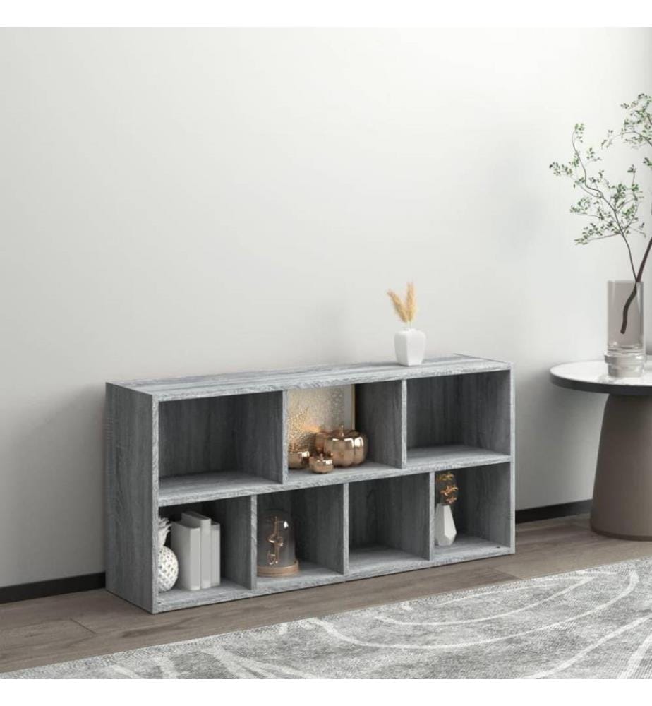 Armoire à livres Sonoma gris 50x25x106 cm