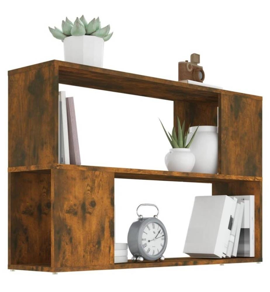 Bibliothèque Chêne fumé 100x24x63 cm Bois d'ingénierie