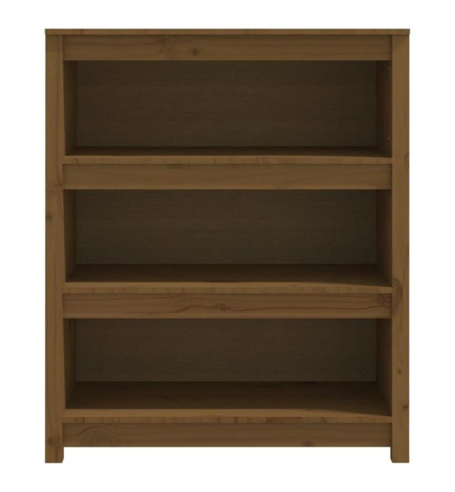 Bücherregal Honigbraun 80x35x97 cm Massivholz Kiefer