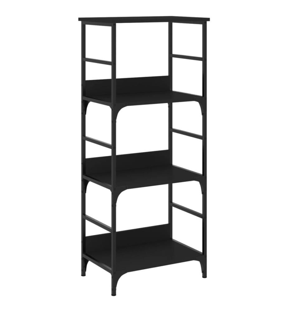 Bücherregal Schwarz 50x33x117,5 cm Holzwerkstoff