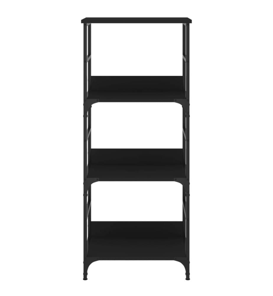 Bücherregal Schwarz 50x33x117,5 cm Holzwerkstoff