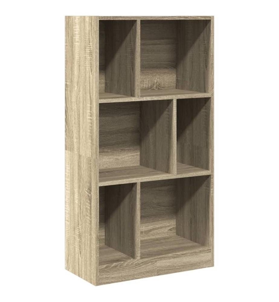 Bibliothèque chêne sonoma 57x28,5x107,5 cm bois d'ingénierie