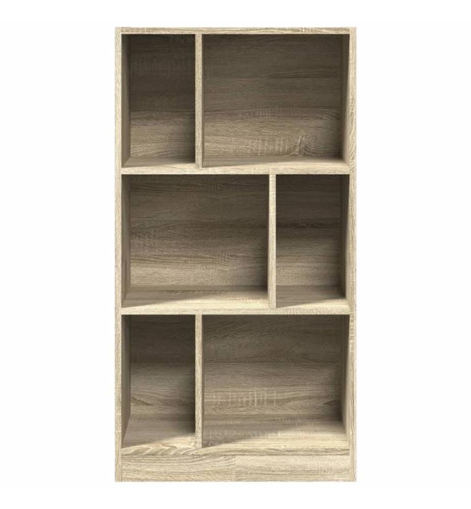 Bibliothèque chêne sonoma 57x28,5x107,5 cm bois d'ingénierie