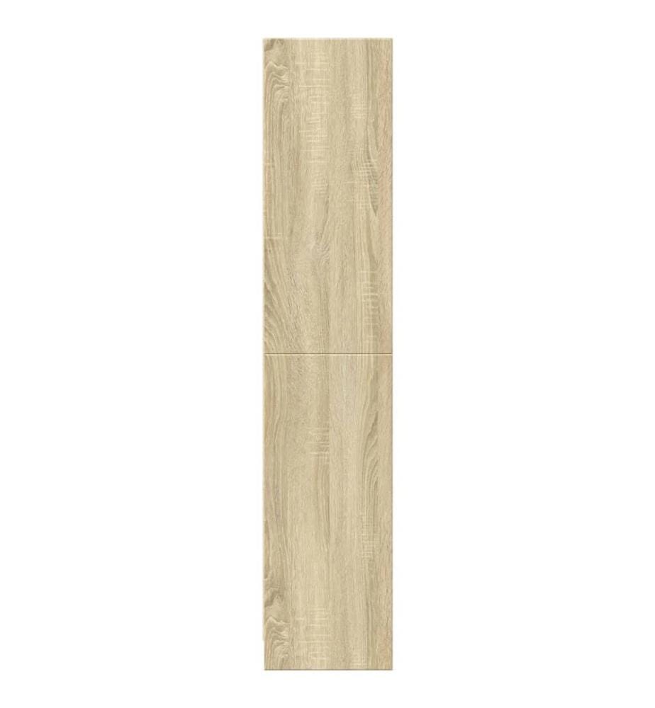 Bibliothèque chêne sonoma 57x28,5x107,5 cm bois d'ingénierie