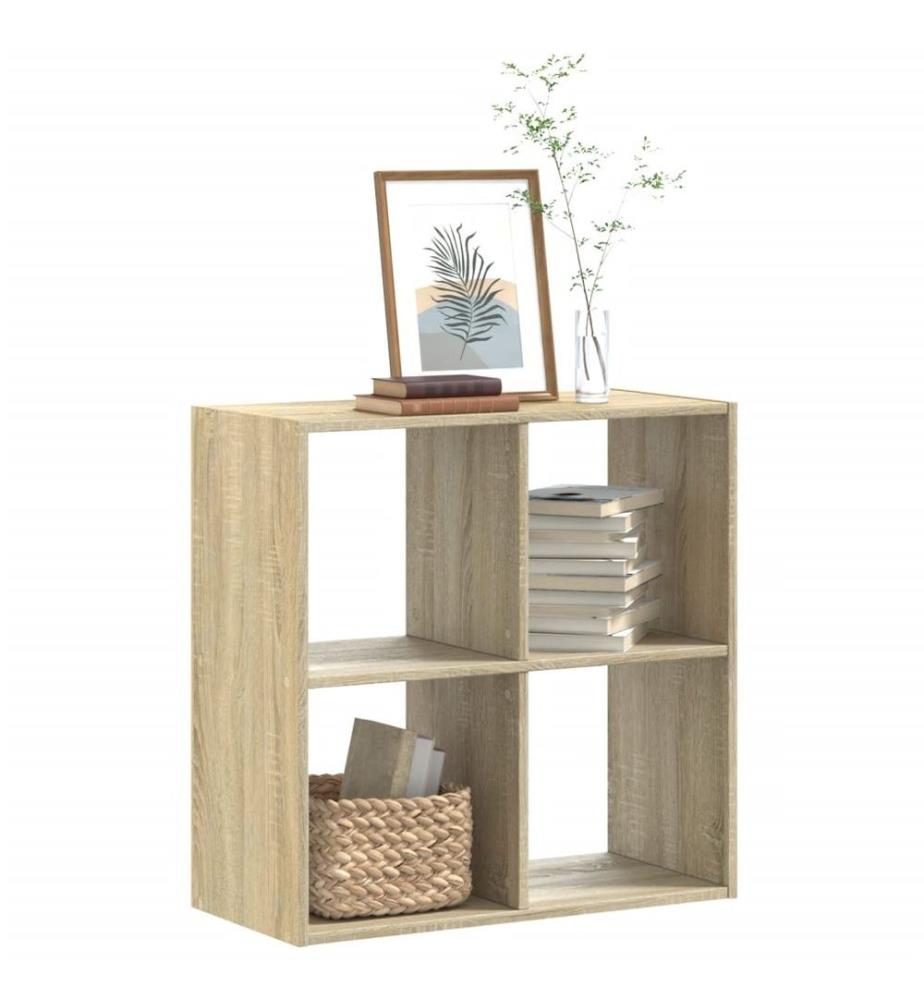 Bibliothèque chêne sonoma 68,5x32x68,5 cm bois d'ingénierie