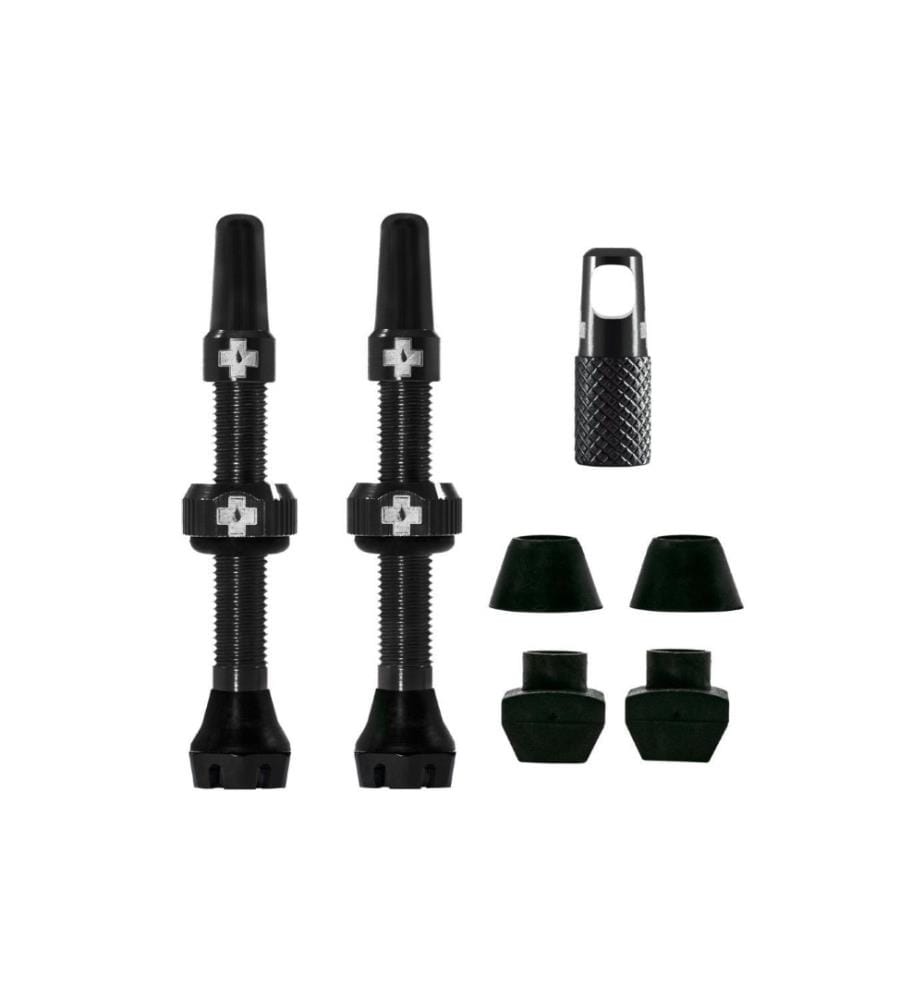 MUC-OFF - Ventil Tubeless Valve Kit 44 mm, Schwarz