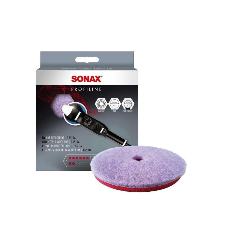 SONAX - Tampon de polissage Profiline, pad en laine hybride, Ø 165 mm, 1 pièce