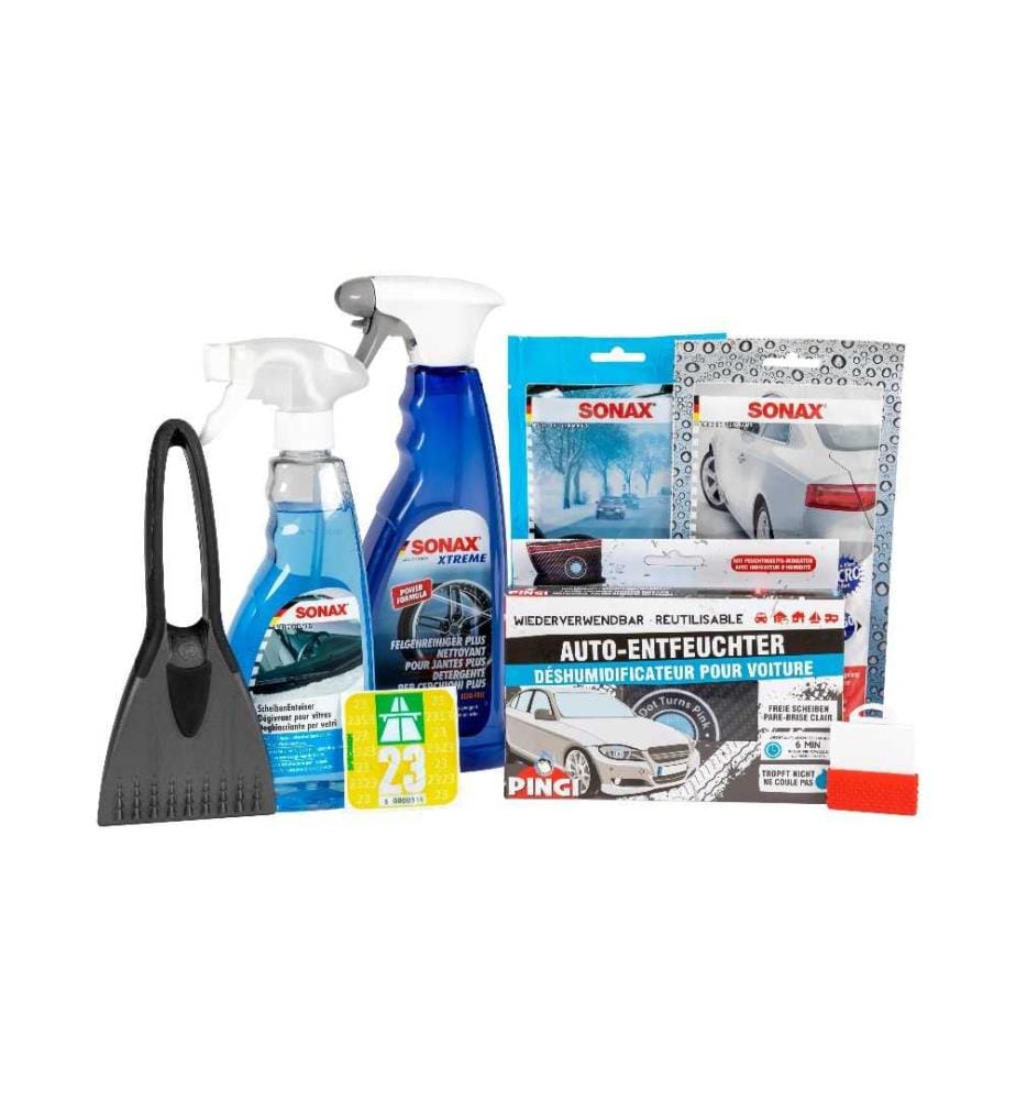 SONAX - Kit d'hiver pour voiture avec vignette autoroutière 2023