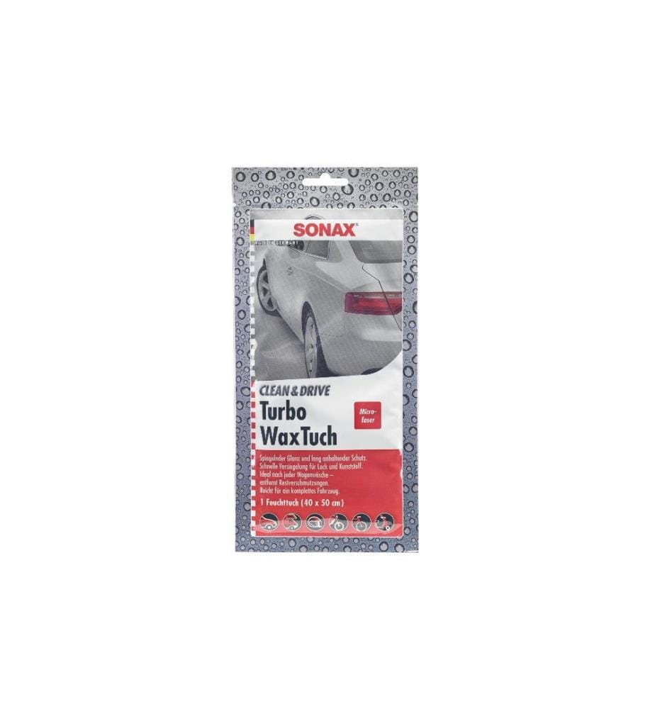 SONAX - Chiffon microfibre Clean&Drive TurboWaxTissu, 40 x 50 cm
