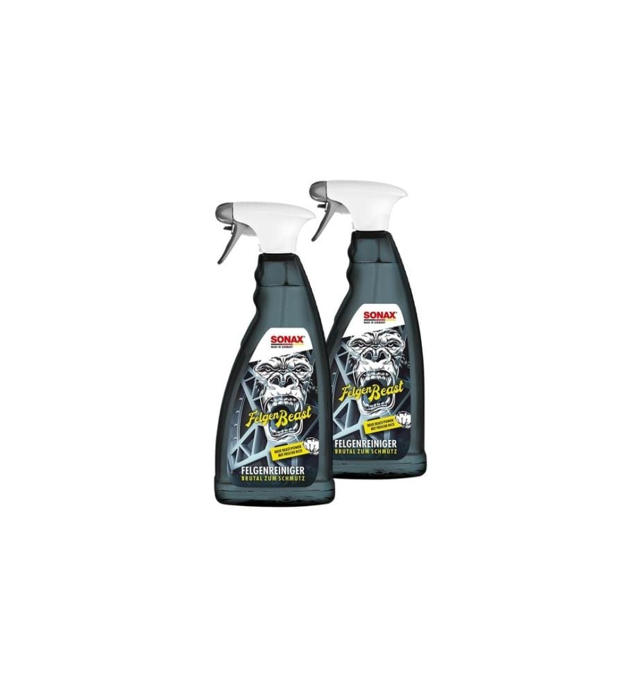 SONAX - BEAST SET Nettoyant pour jantes, 2 x 1 litre