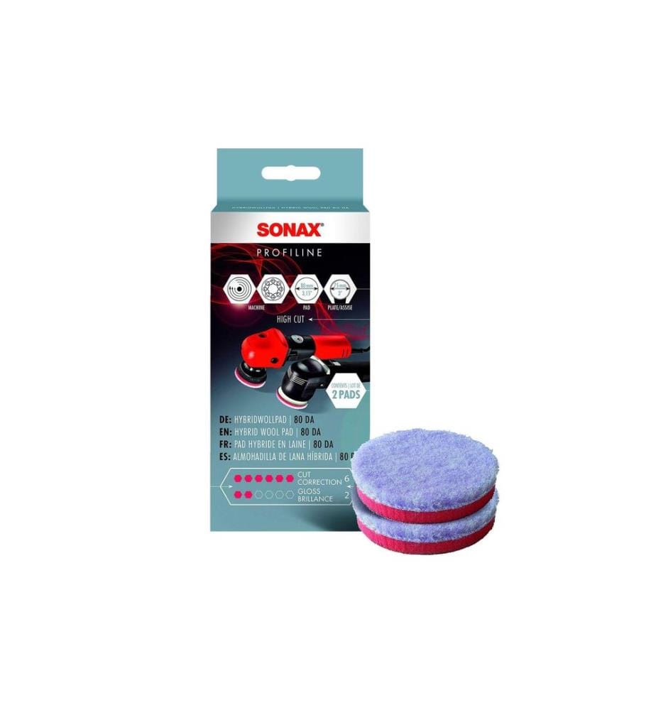 SONAX - Tampon de polissage PROFILINE Laine hybride 80 mm