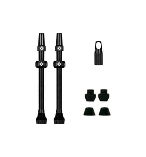 MUC-OFF - V2 Tubeless Valve Kit 80 mm, Schwarz