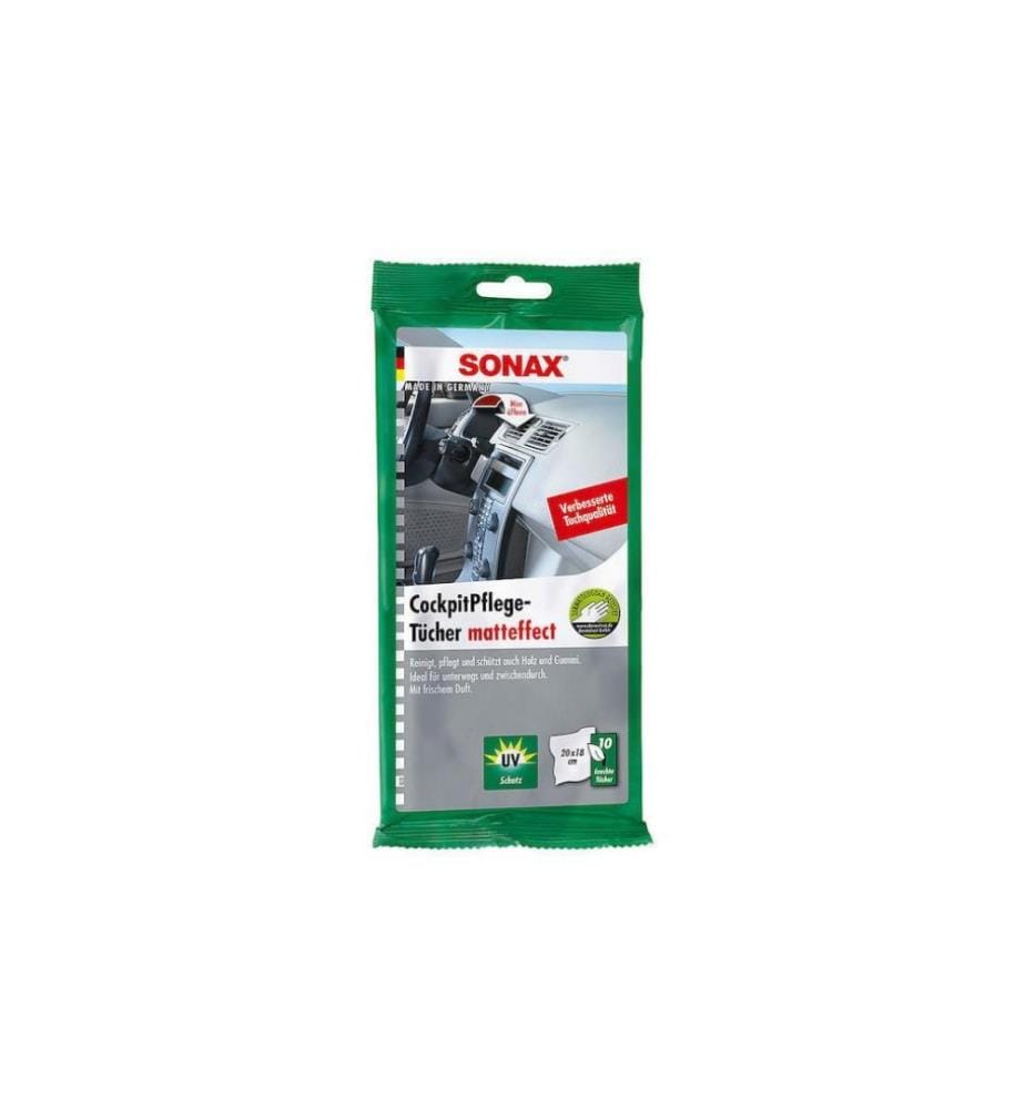 SONAX - Kit de chiffons de nettoyage Cockpit avec effet mat