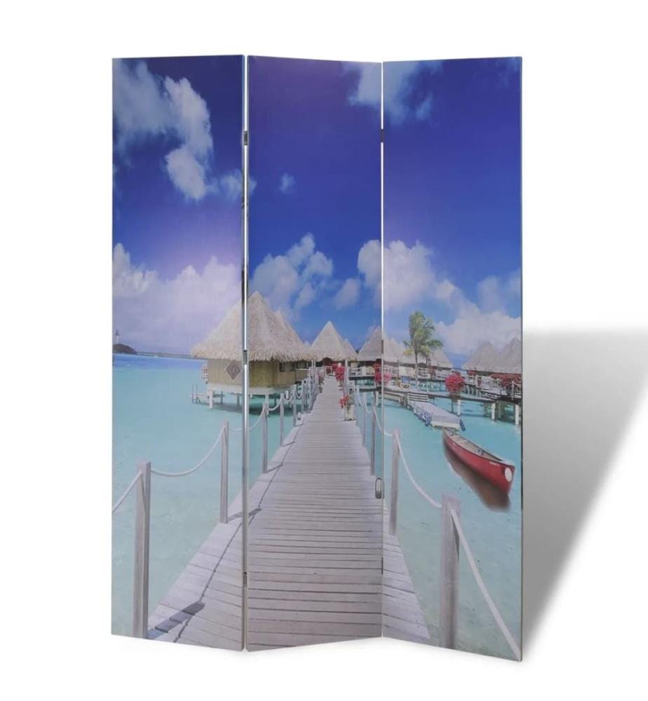 Cloison de séparation pliable 120 x 170 cm Plage
