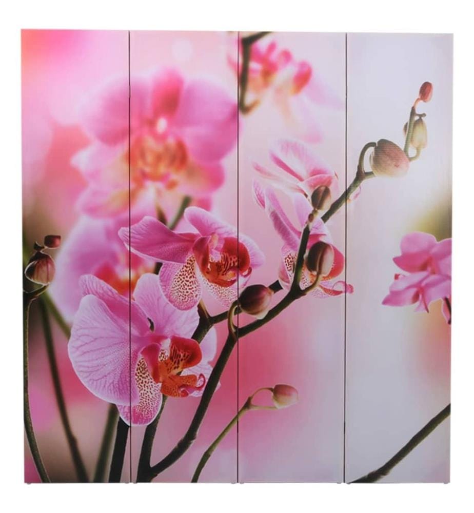 Cloison de séparation pliable 160 x 170 cm Fleur