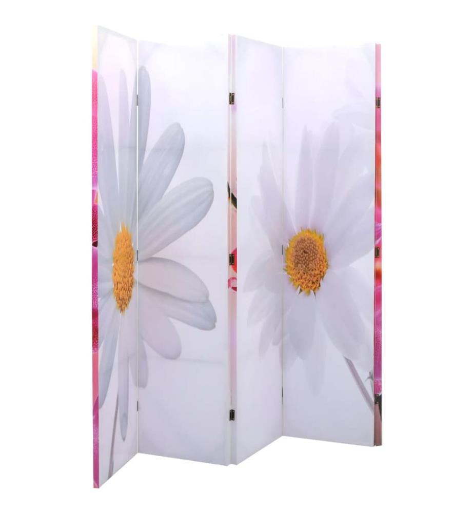 Cloison de séparation pliable 200 x 170 cm Fleur