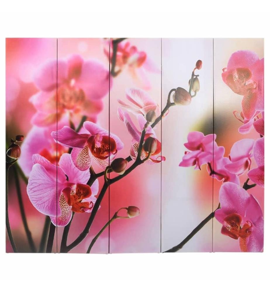 Cloison de séparation pliable 200 x 170 cm Fleur