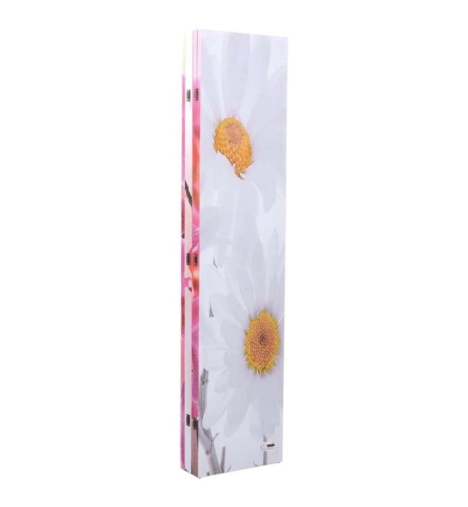 Cloison de séparation pliable 200 x 170 cm Fleur