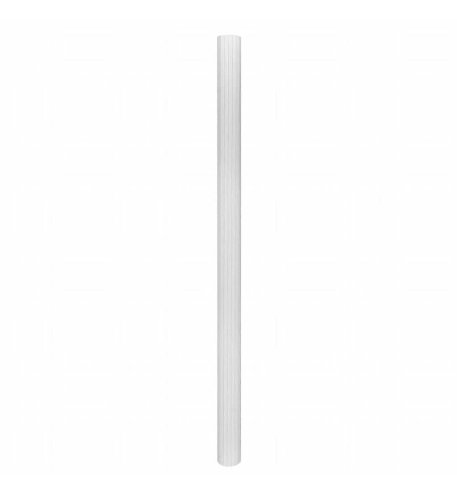 Cloison de séparation bambou blanc largeur 250 cm hauteur 165 cm