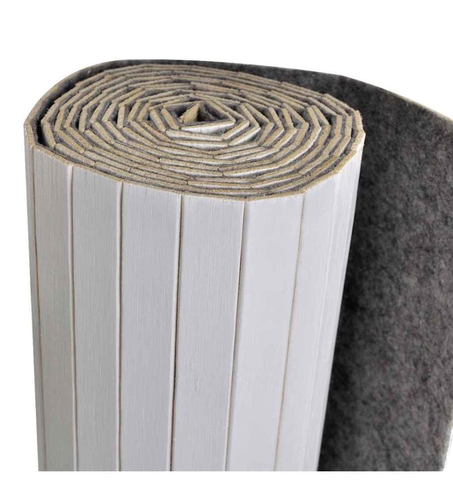 Cloison de séparation bambou blanc largeur 250 cm hauteur 165 cm