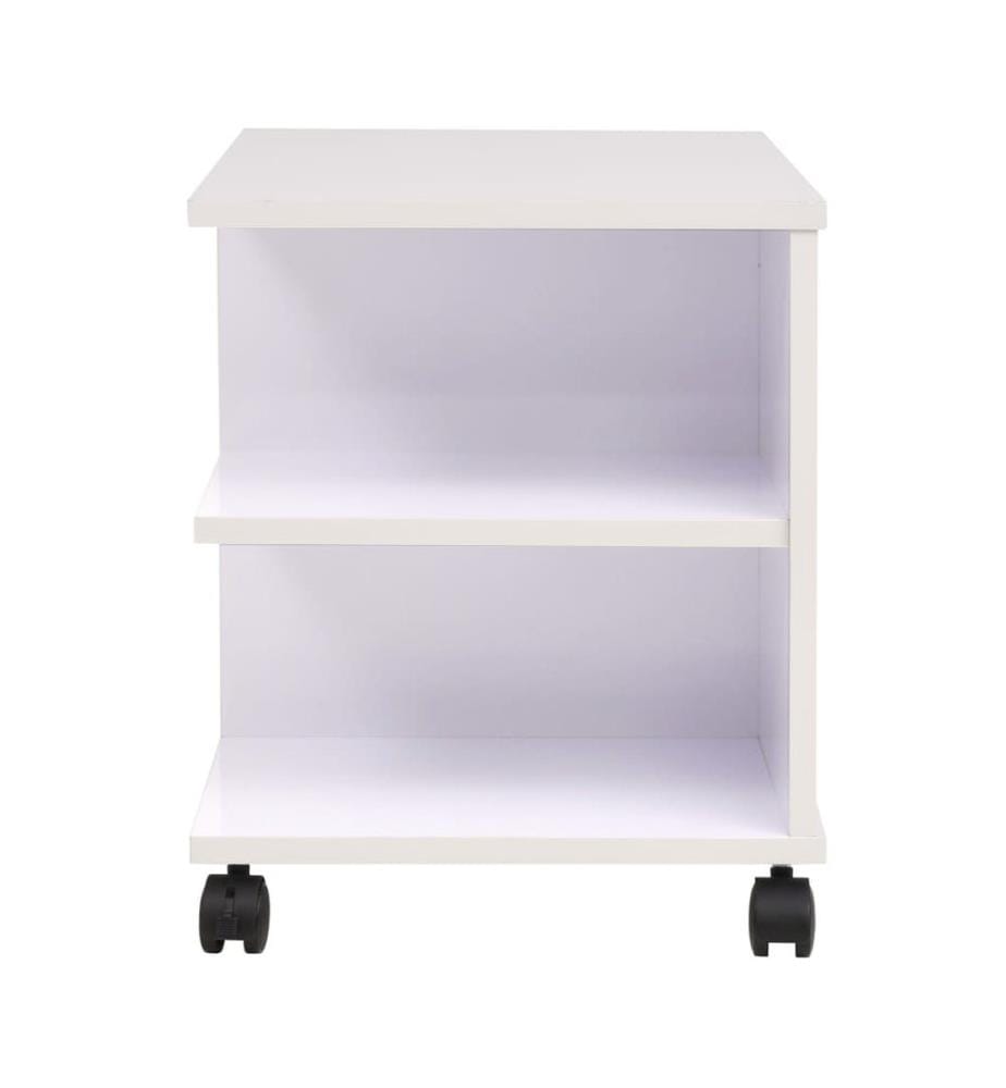 Étagère à roulettes 50x35x42 cm Blanc