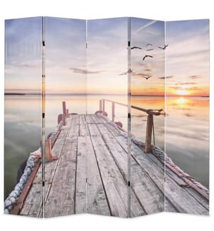 Cloison de séparation pliable 200 x 170 cm Lac