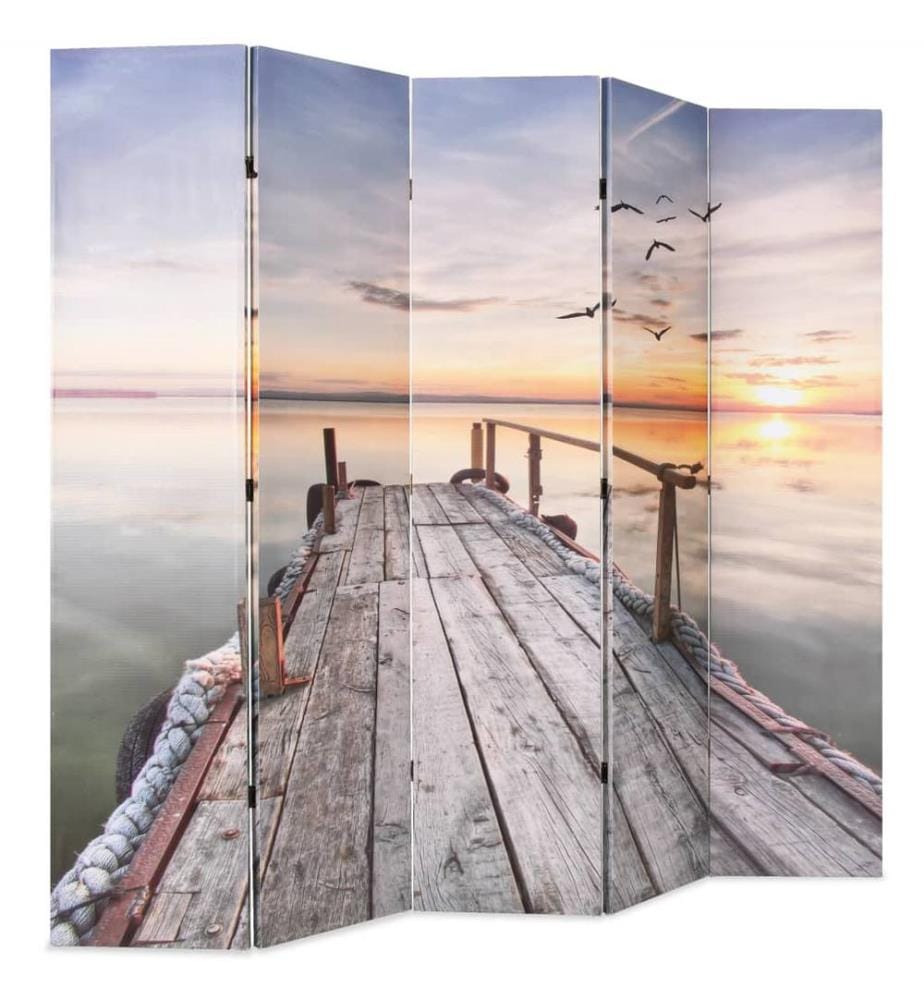 Cloison de séparation pliable 200 x 170 cm Lac