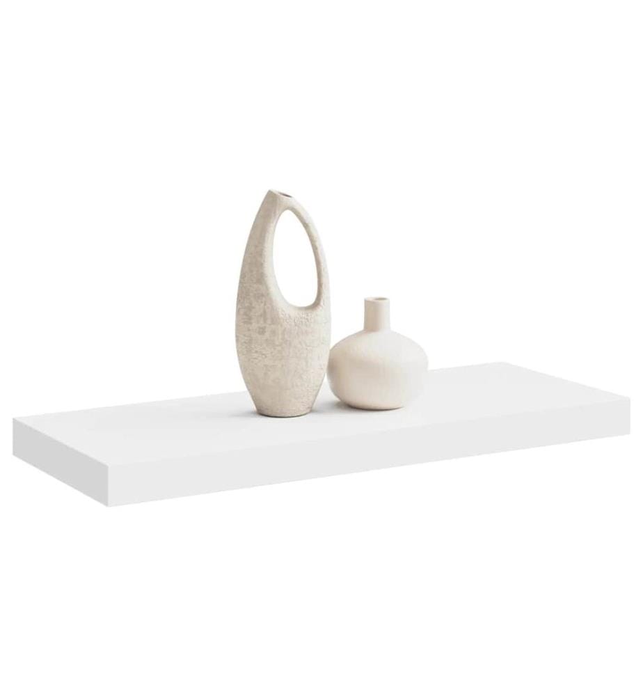 Schweberegal Weiss 60x23,5x3,8 cm MDF