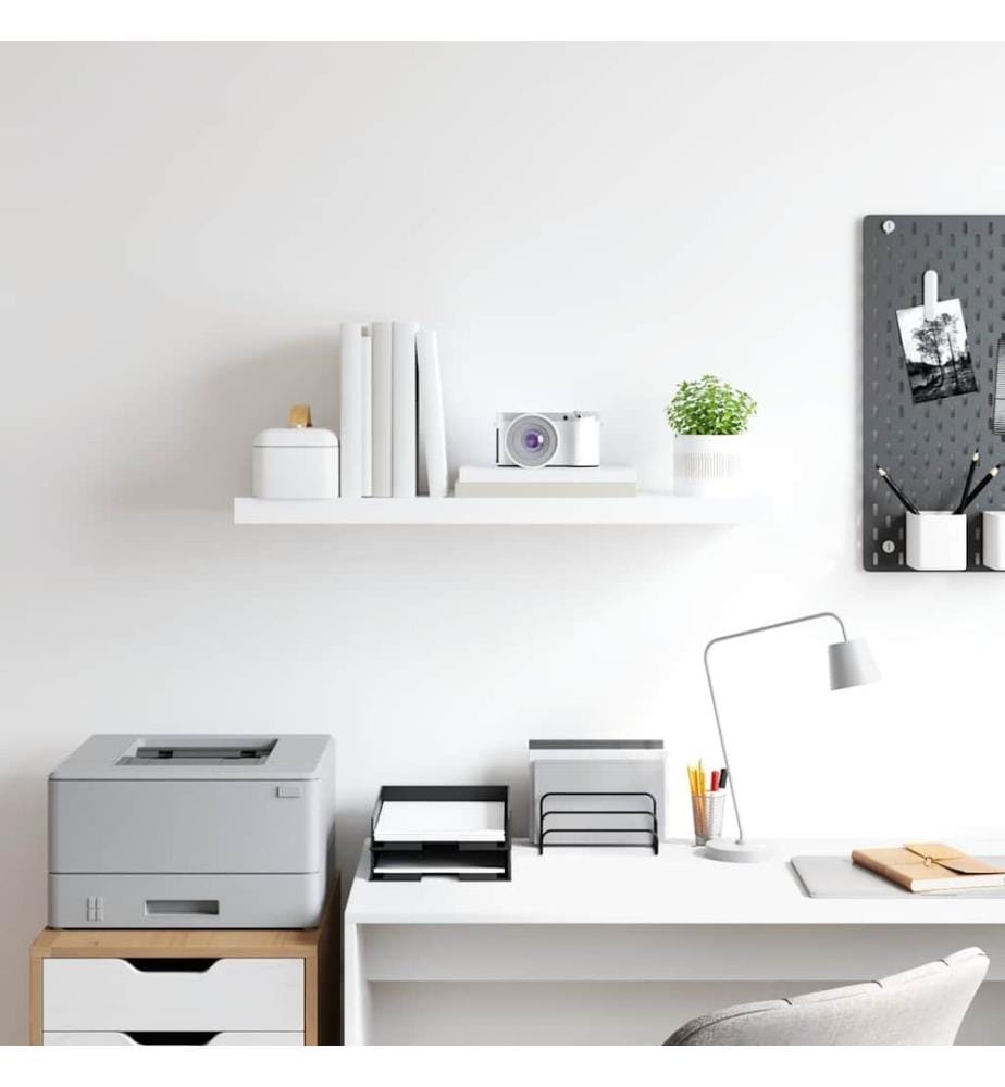 Schweberegal Weiss 80x23,5x3,8 cm MDF