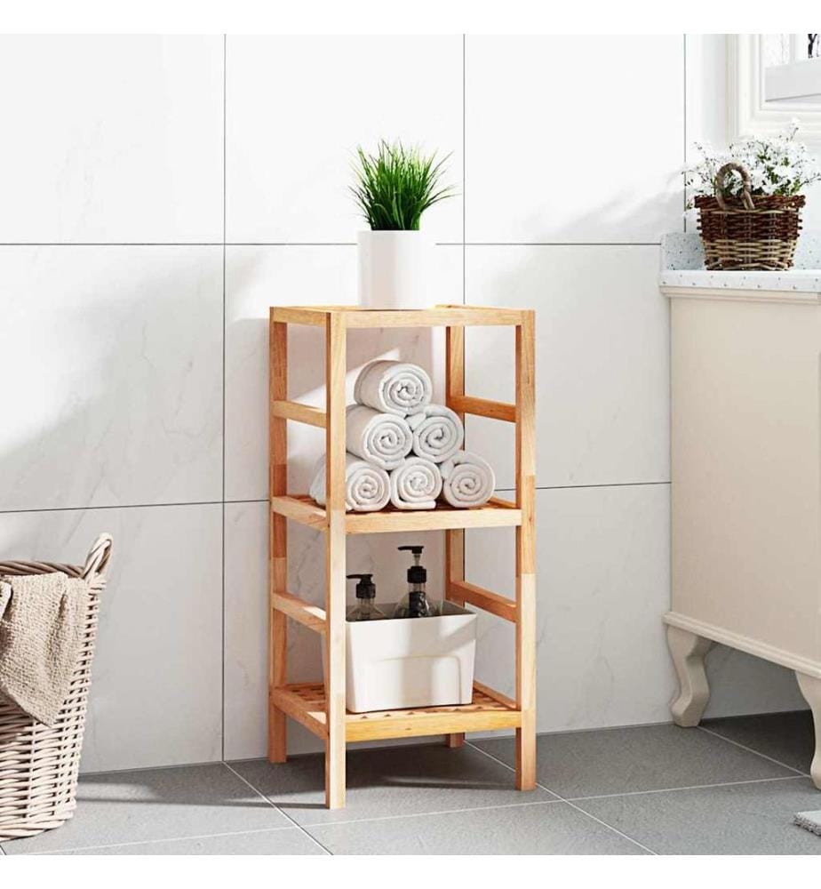 Badregal 35,5x35,5x79 cm Massivholz Nussbaum
