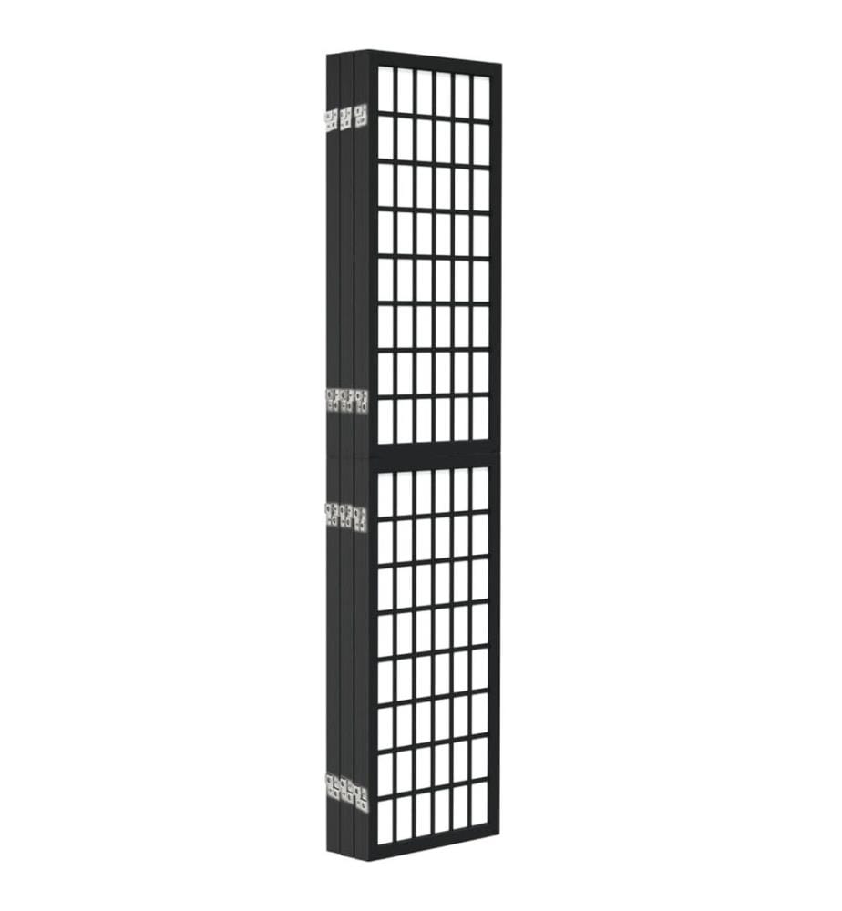 Cloison de séparation pliable 6 panneaux 240x170 cm Noir