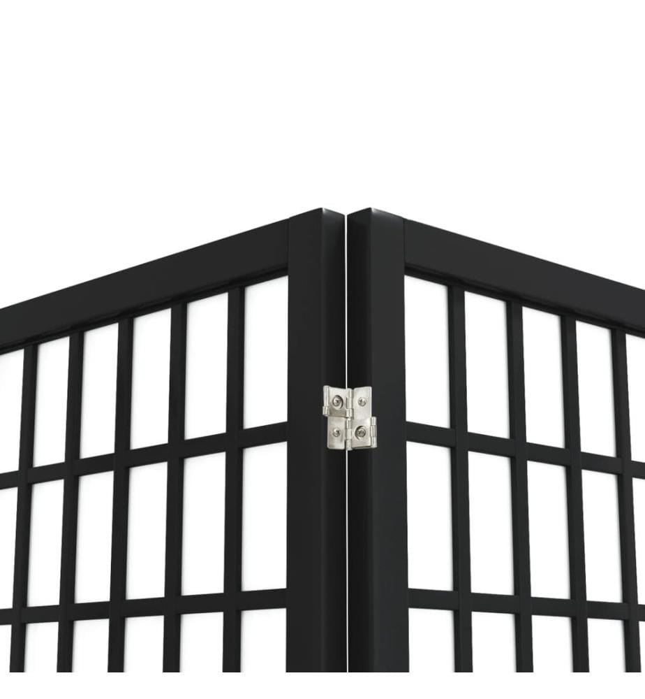 Cloison de séparation pliable 6 panneaux 240x170 cm Noir
