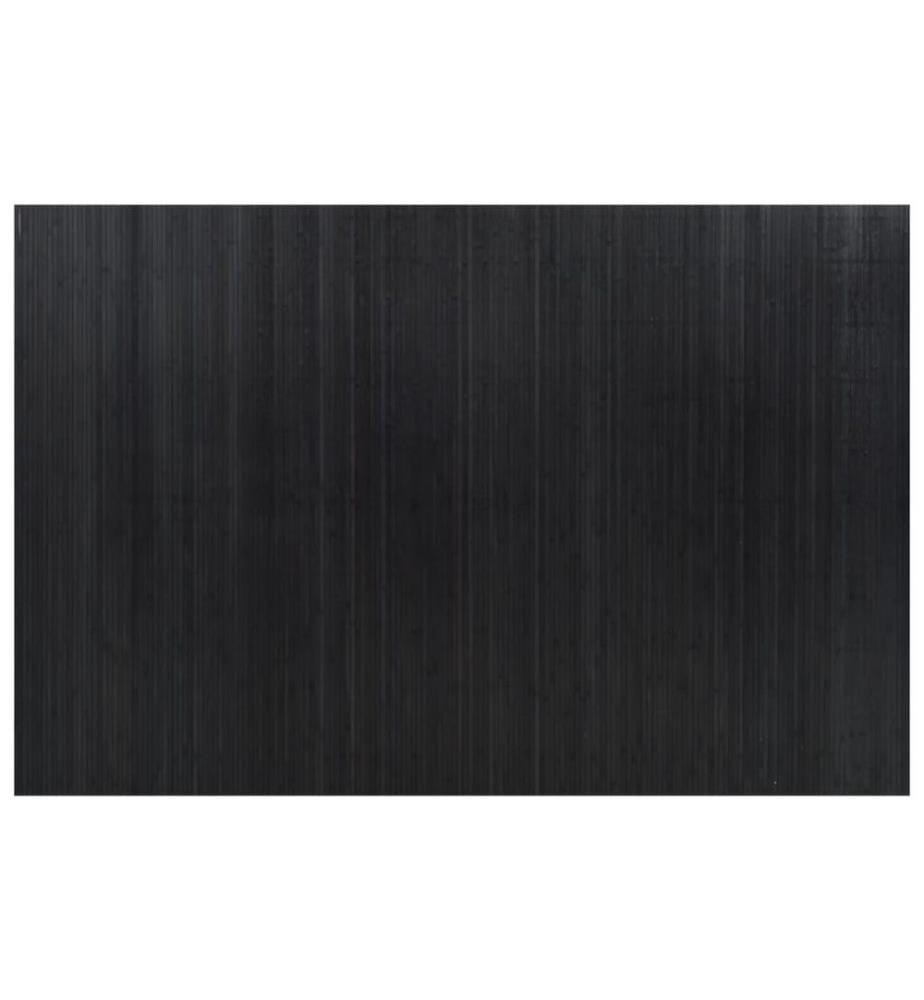 Paravent Schwarz Breite 250 cm Höhe 165 cm Bambus