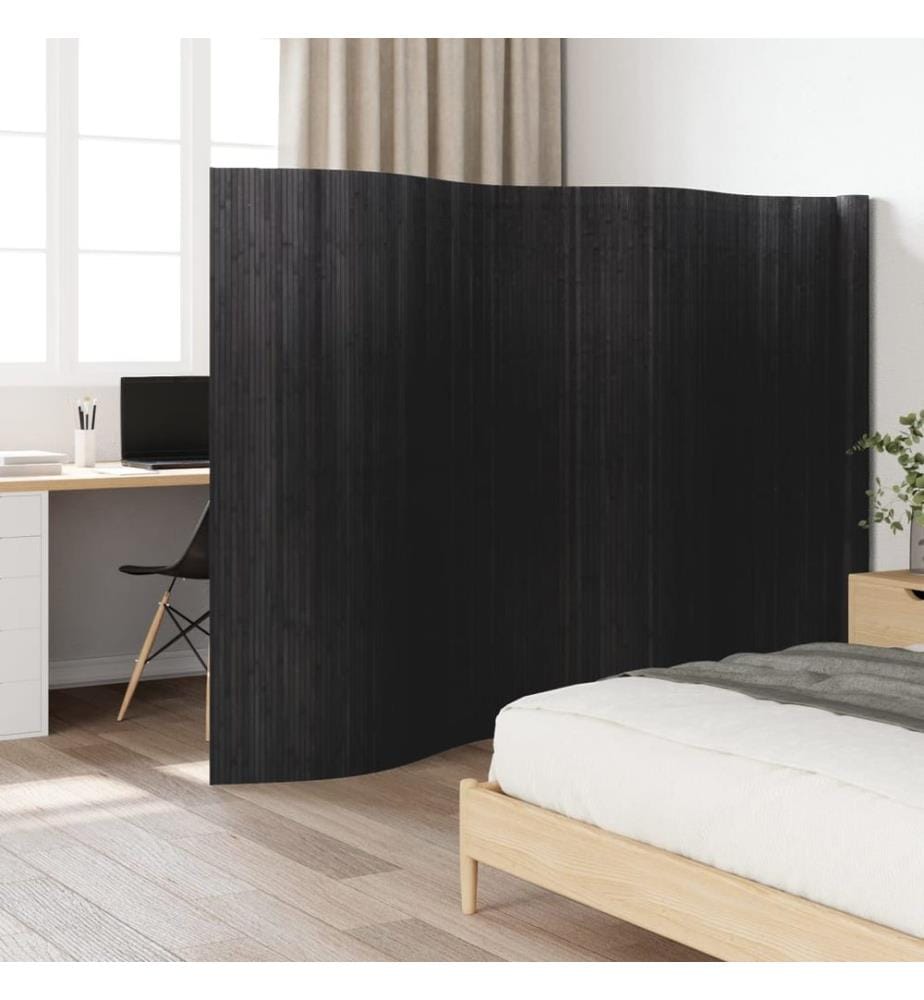Paravent Grau Breite 600 cm Höhe 165 cm Bambus