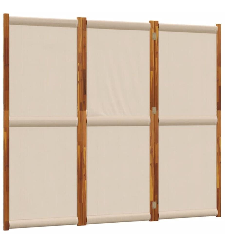 Cloison de séparation 3 panneaux taupe 210x180 cm