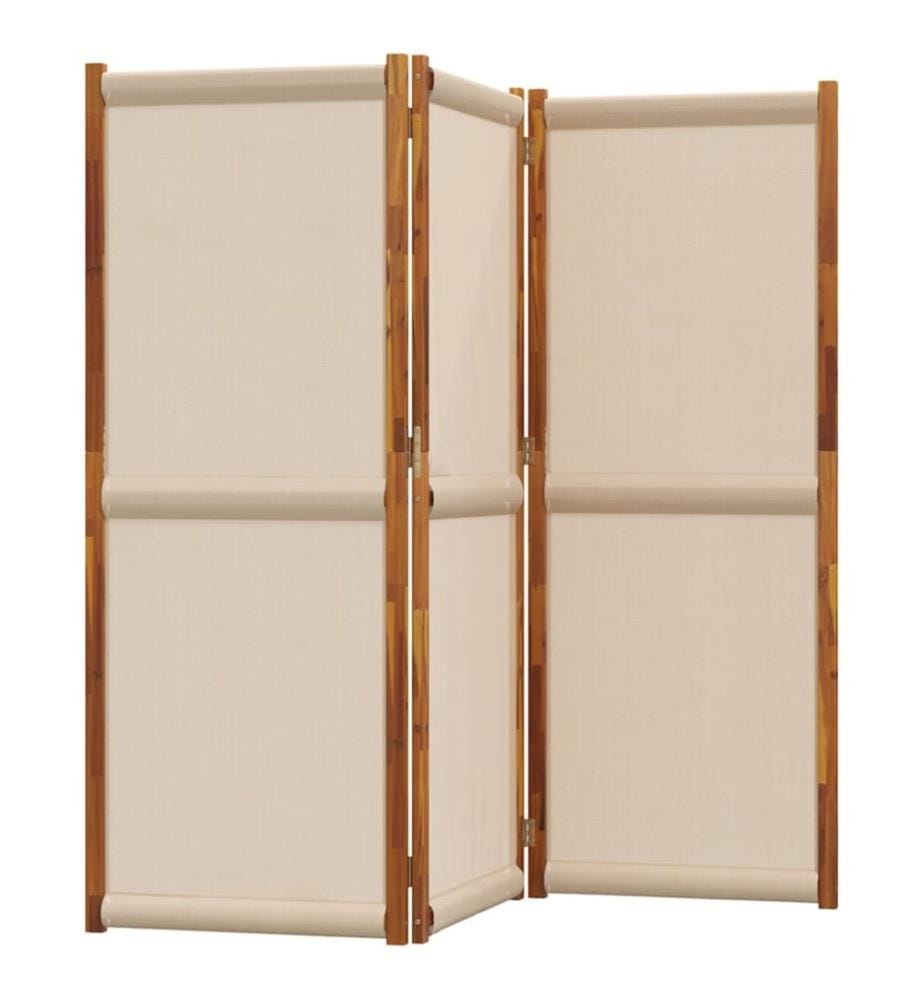 Cloison de séparation 3 panneaux taupe 210x180 cm