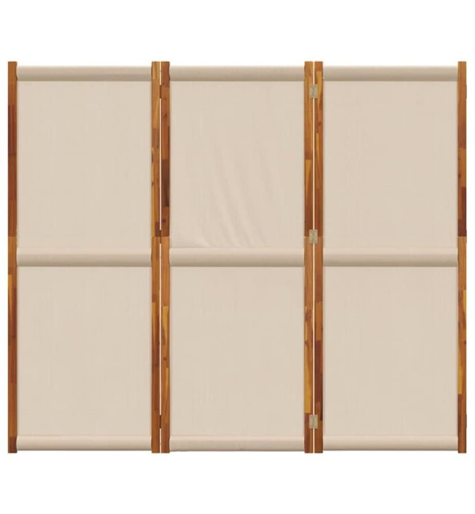 Cloison de séparation 3 panneaux taupe 210x180 cm