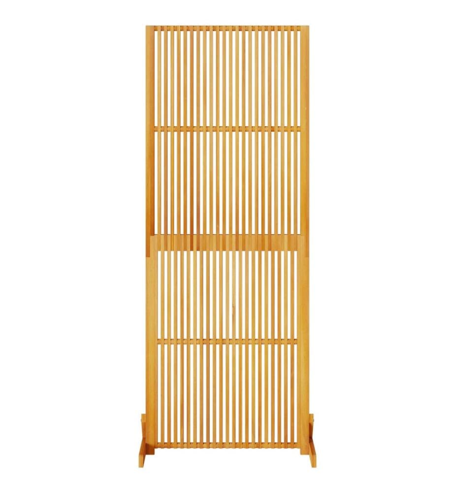 Sichtschutz Braun 79.5 x 50 x 200 cm Massivholz Akazie